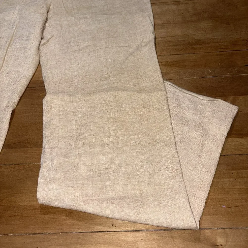 Vintage Dolce & Gabbana Archive Pant DOLCE&GABBANA Pants in mixt Linen. Cream 42
